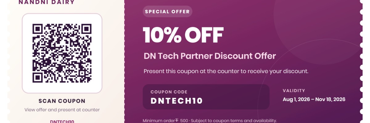 Nandni Dairy shop banner 2